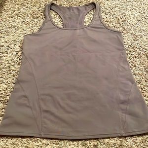 Grey/Mauve GapBody racer back tank top, Size M